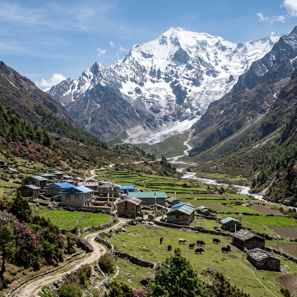 Langtang Valley rhododendron trail